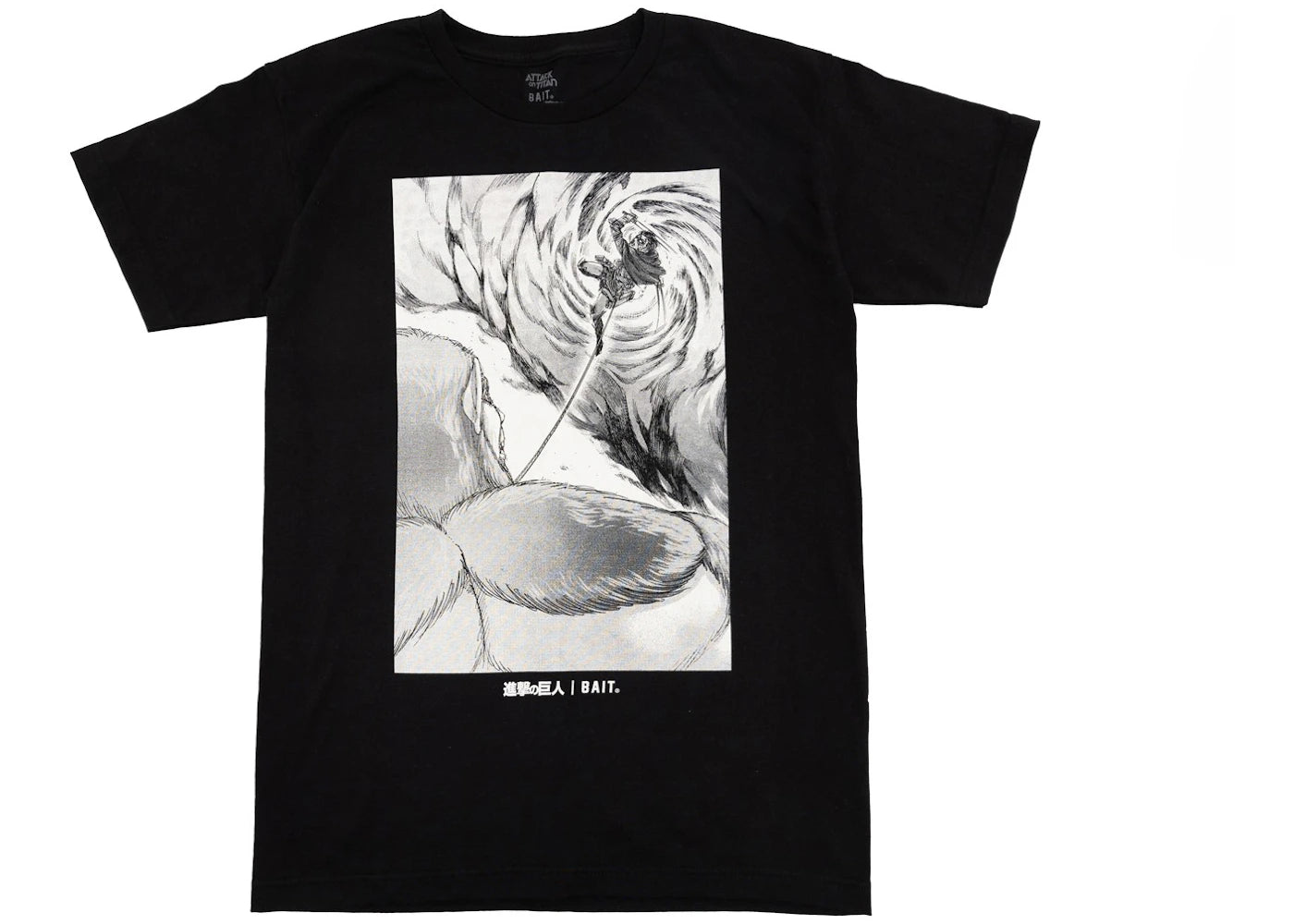 BAIT x Attack On Titan Levi Tee Black