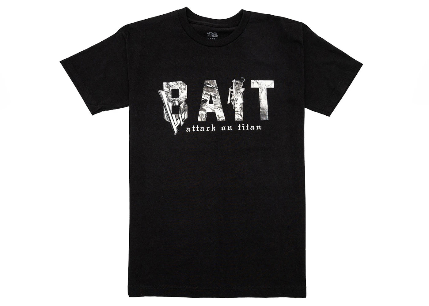 BAIT x Attack On Titan Logo Tee Black