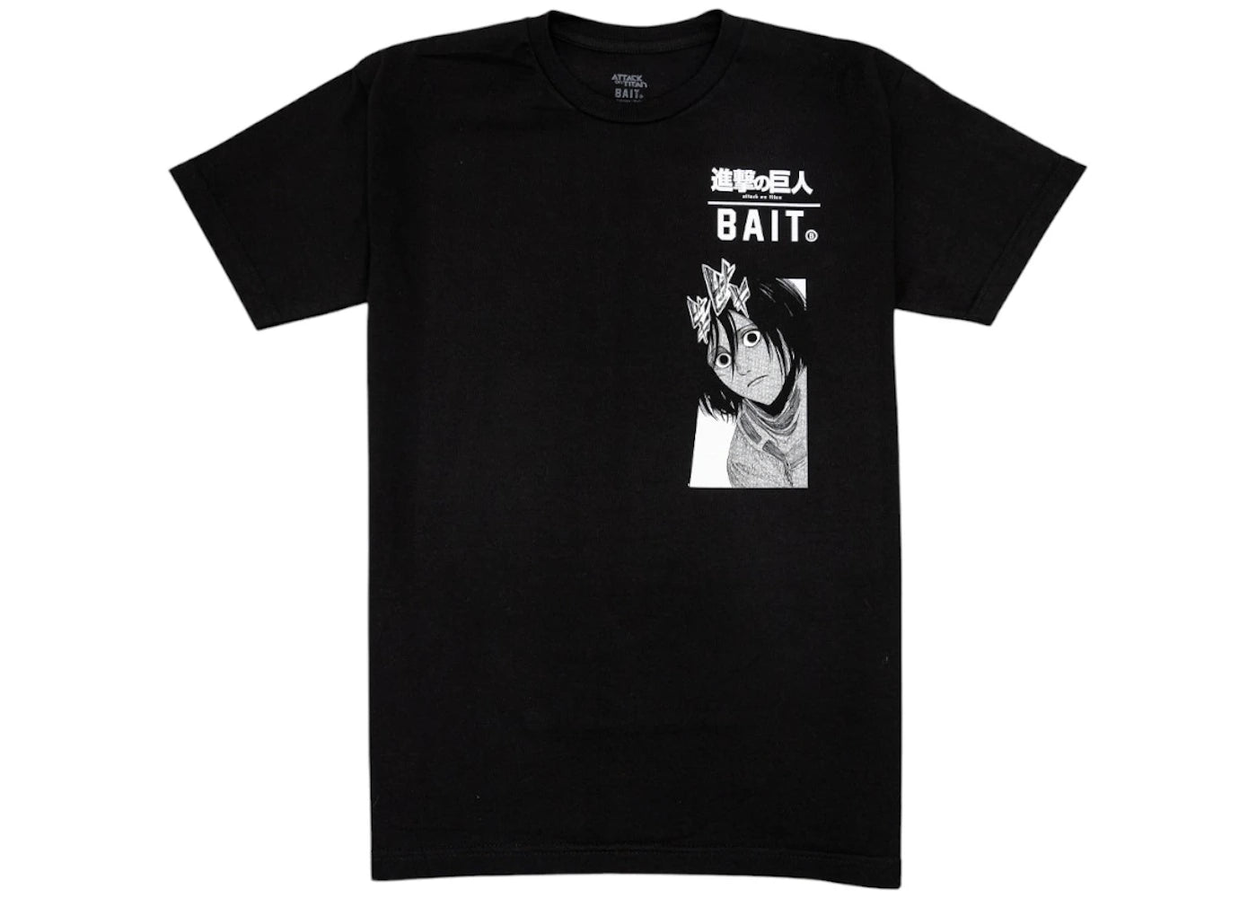 BAIT x Attack On Titan Men Mikasa Tee Black
