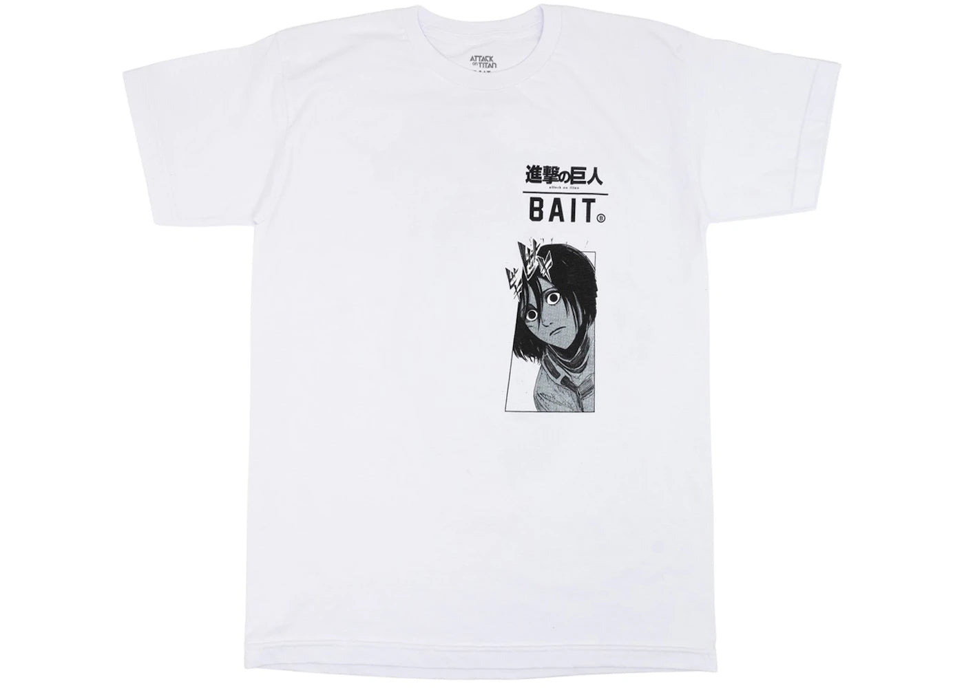 BAIT x Attack On Titan Mikasa Tee White