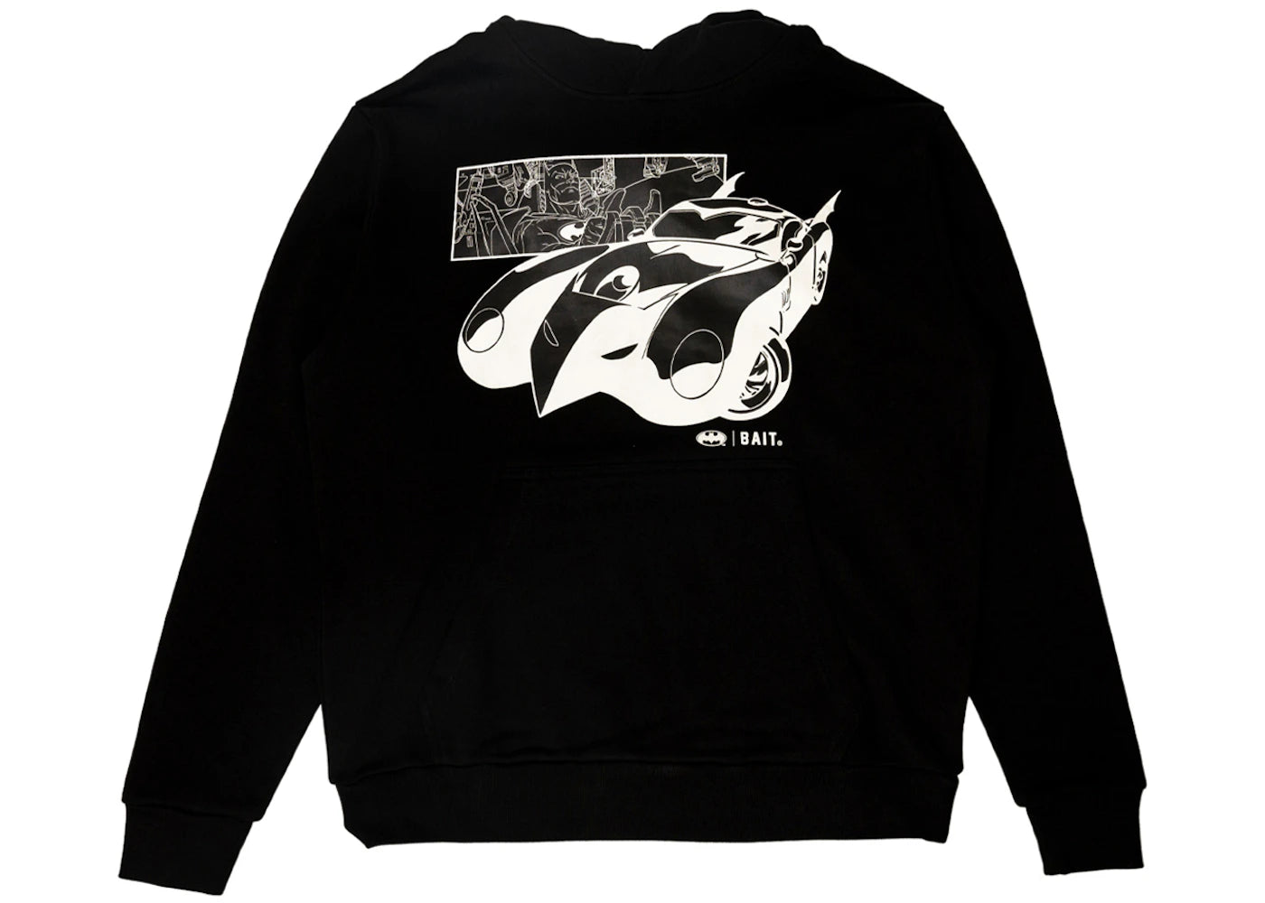 BAIT x Batman Batmobile Glow In The Dark Hoodie Black