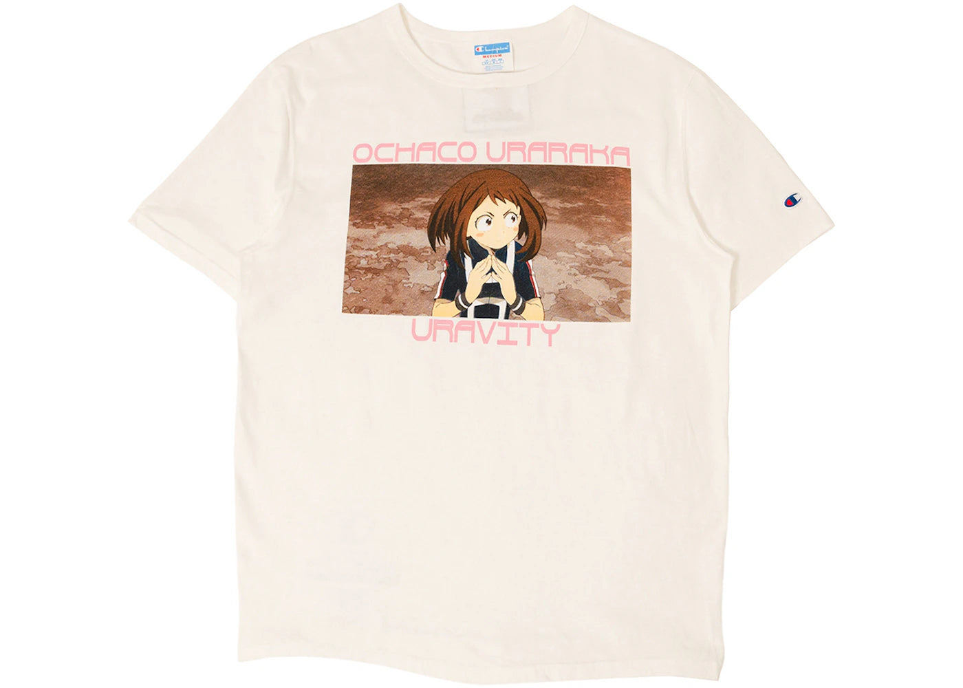 BAIT x Champion x My Hero Acadamia Ochaco Tee White