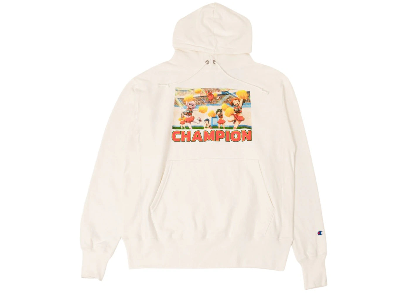 BAIT x Champion x My Hero Acadamia Men Cheer Reverse Weave Hoodie White