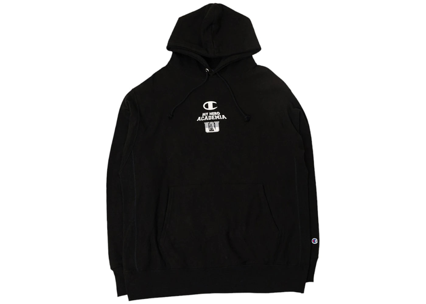 BAIT x Champion x My Hero Acadamia Men Team Reverse Weave Hoodie Black