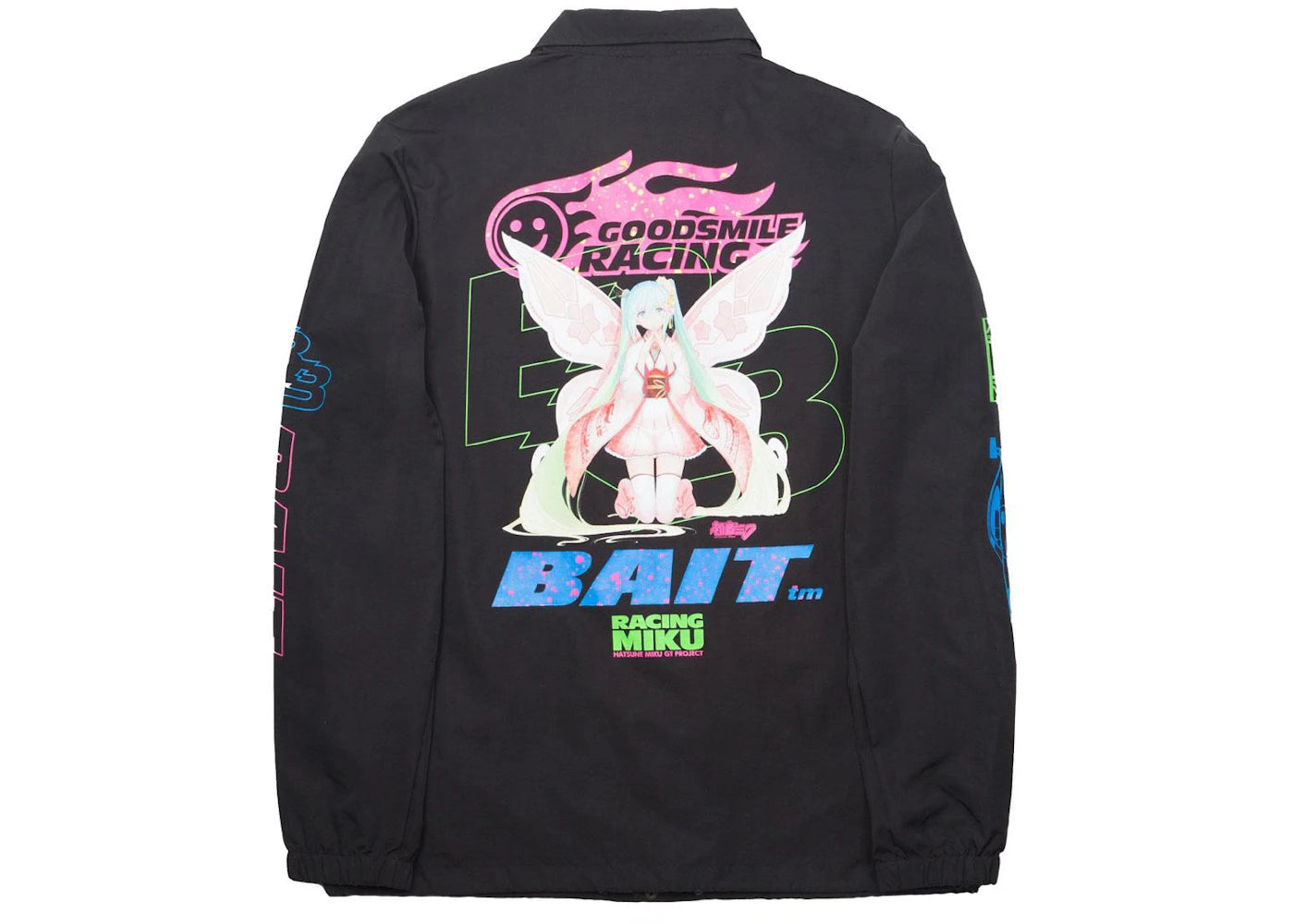 BAIT x Goodsmile Racing Miku Coaches Jacket Black