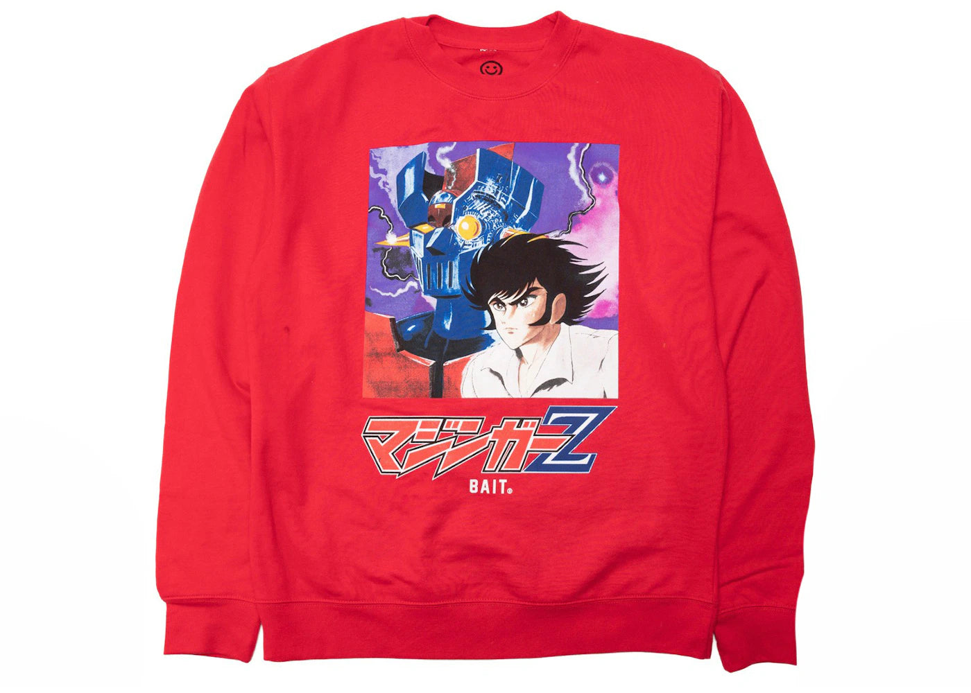 BAIT x Goodsmile x Mazinger Logo Crewneck Sweater Red