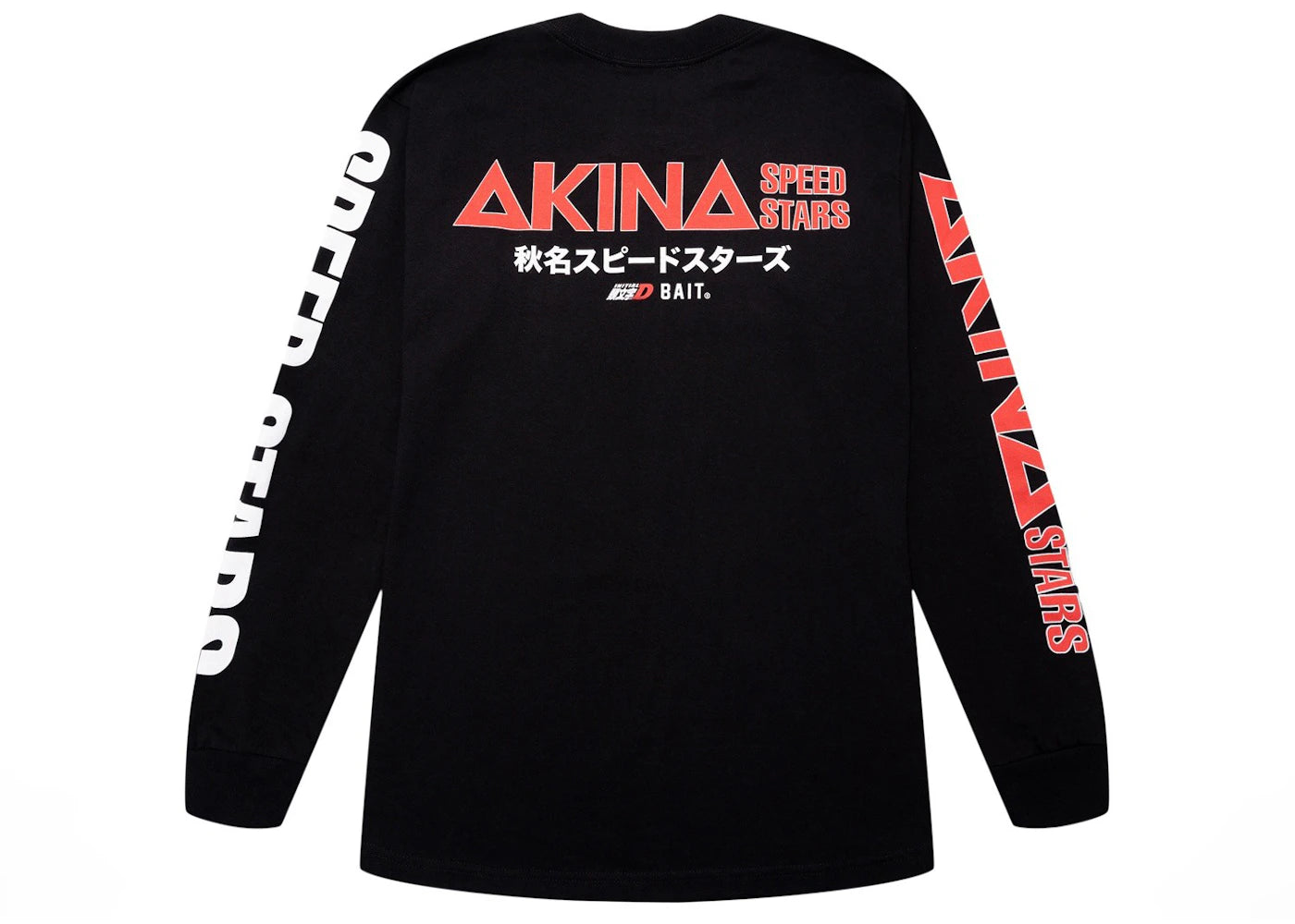 BAIT x Initial D Akina Speed Stars Long Sleeve Tee Black