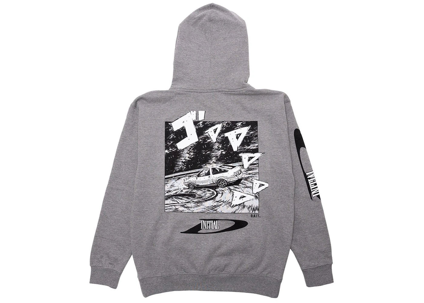 BAIT x Initial D Drift Design Hoodie Gray