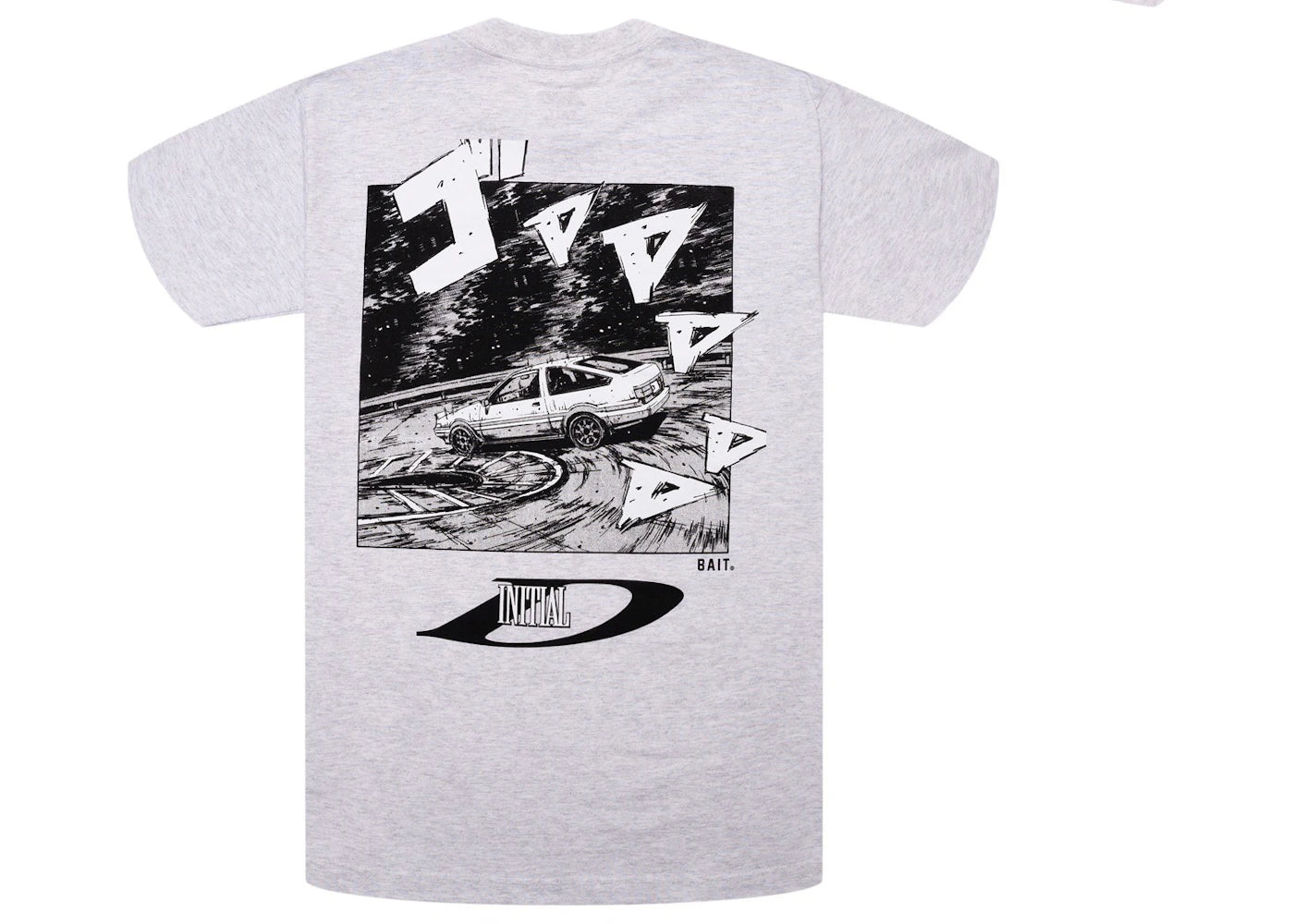 BAIT x Initial D Drift Design Tee Gray