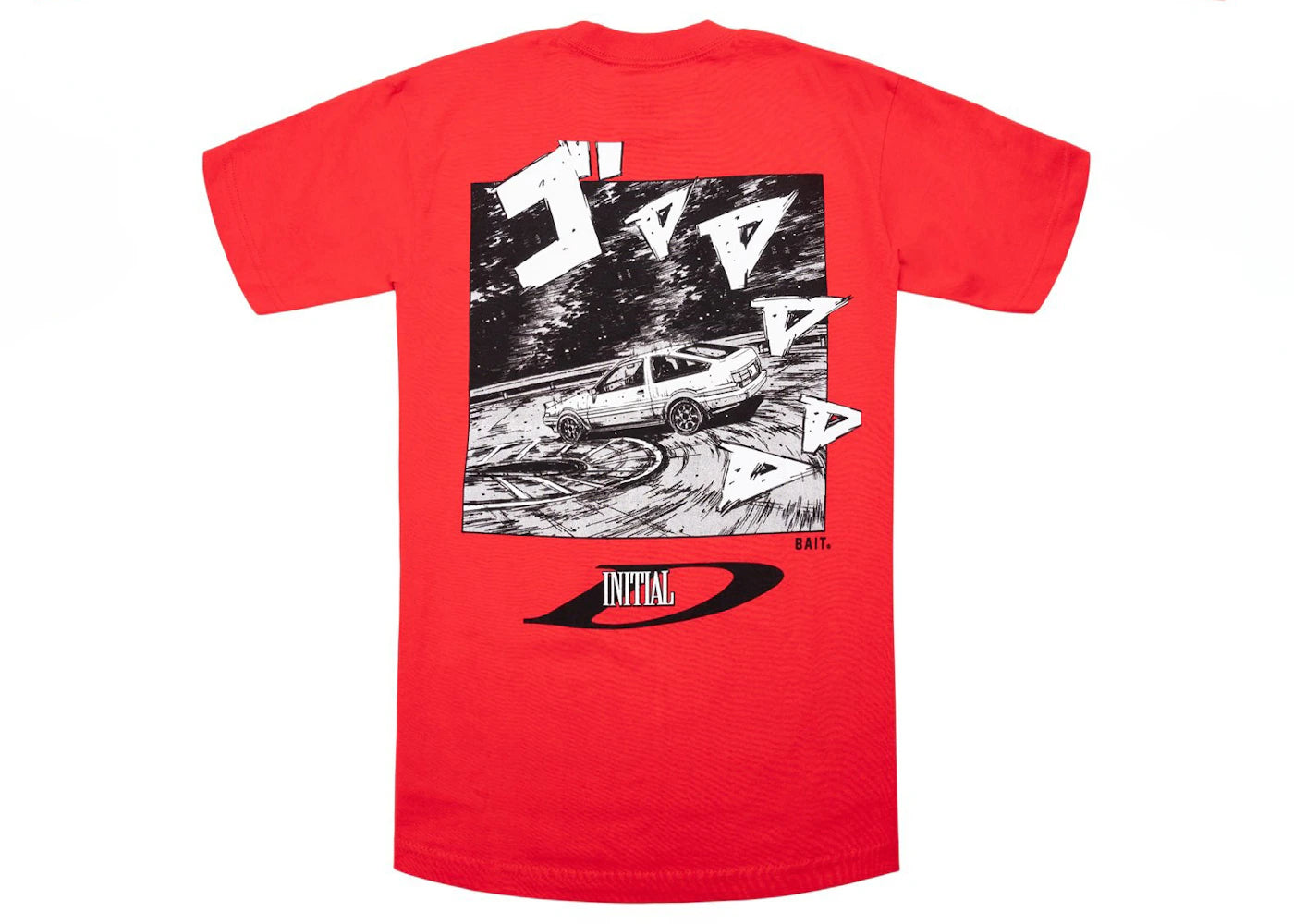 BAIT x Initial D Drift Design Tee Red