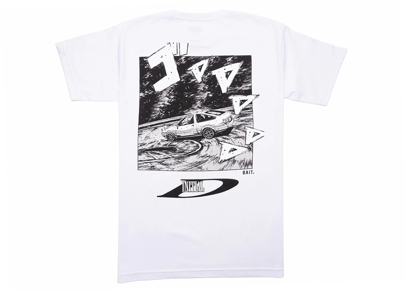 BAIT x Initial D Drift Design Tee White