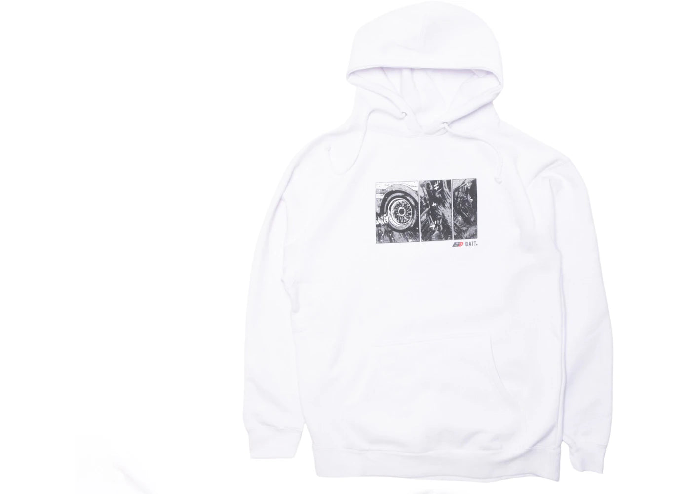 BAIT x Initial D How To Drift Hoodie White