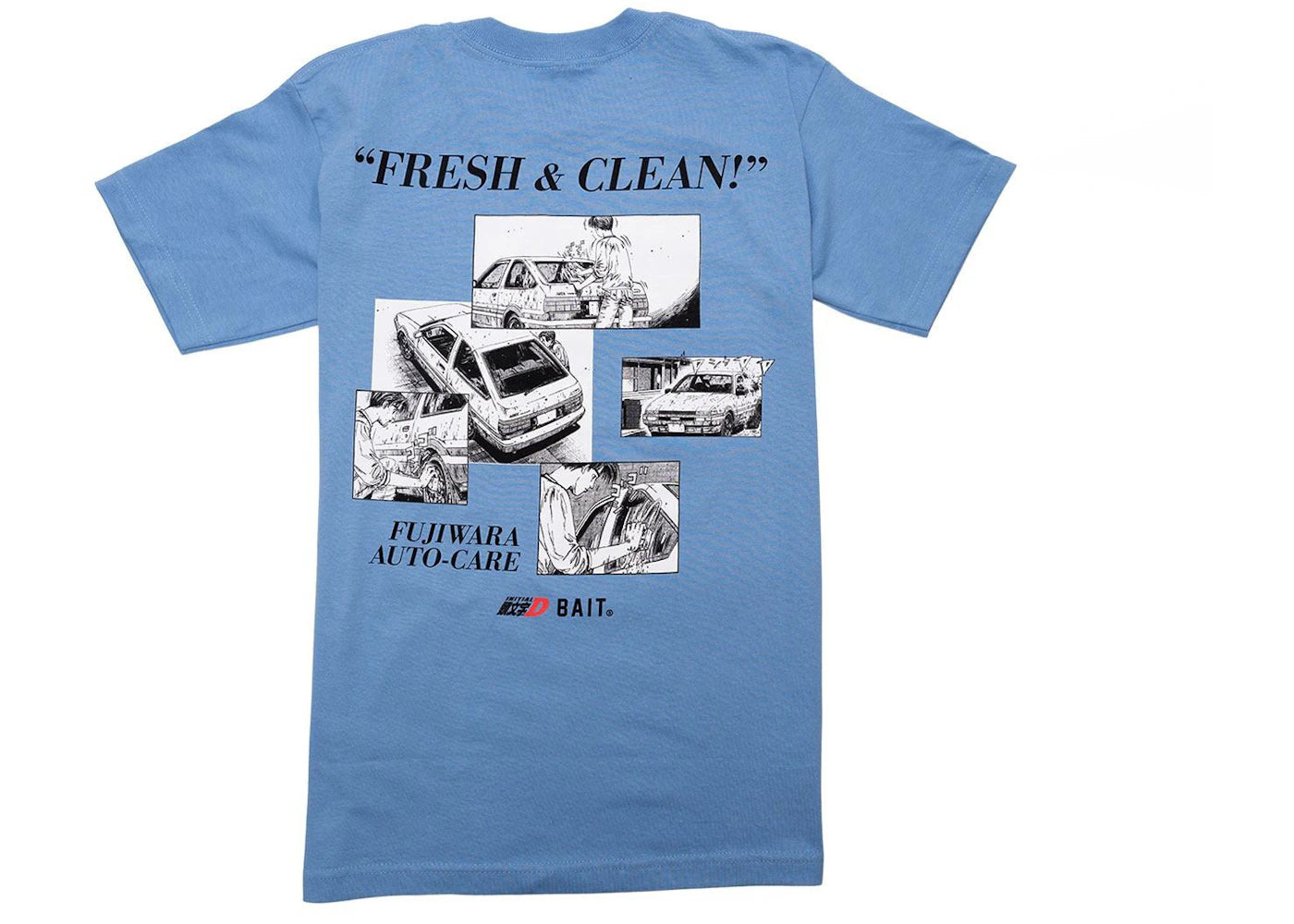 BAIT x Initial D So Fresh So Clean Tee Blue