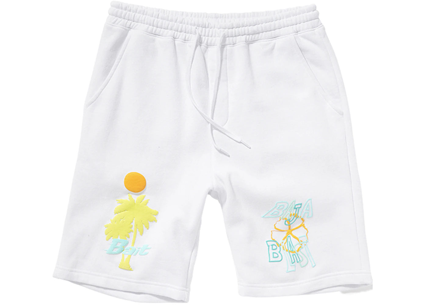 BAIT x Mountain Dew Fleece Shorts White