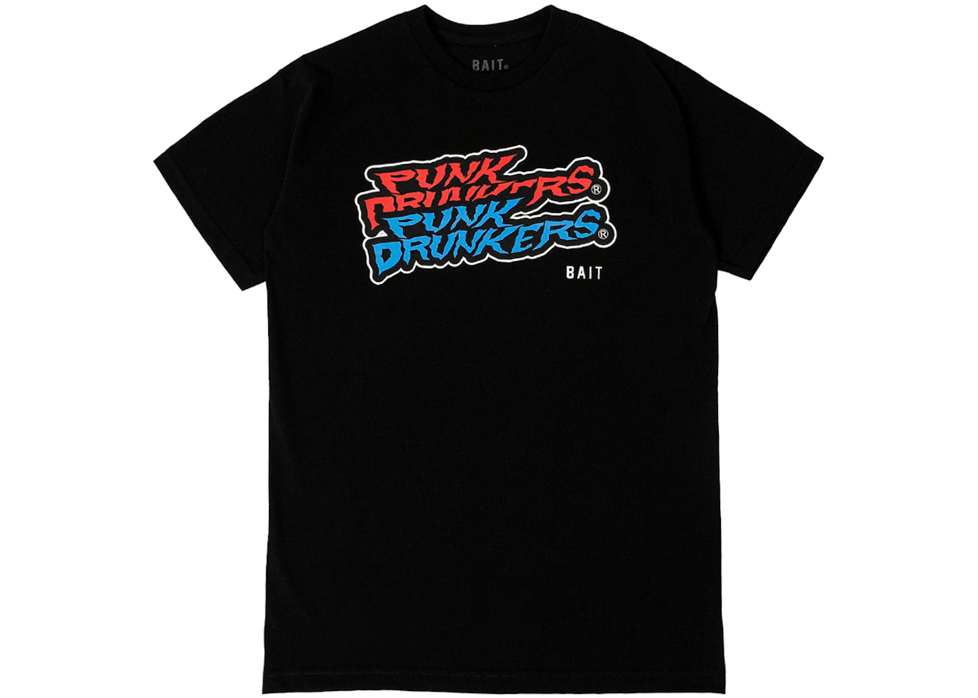 BAIT x Punk Drunkers Skateboard Tee Black