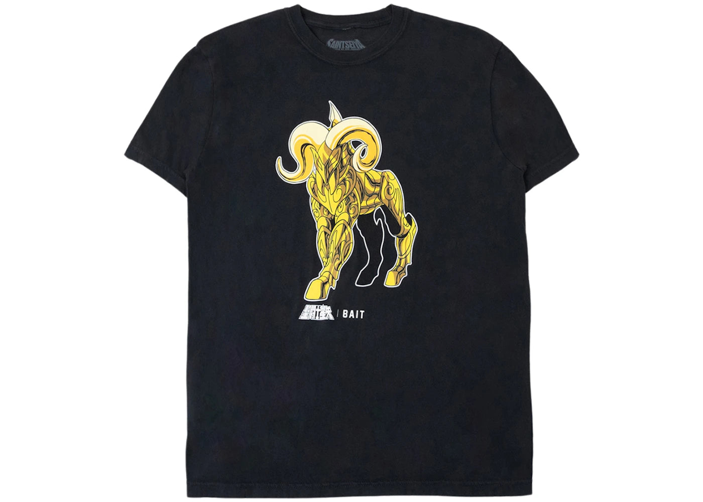 BAIT x Saint Seiya Ares Gold Foil Tee Black