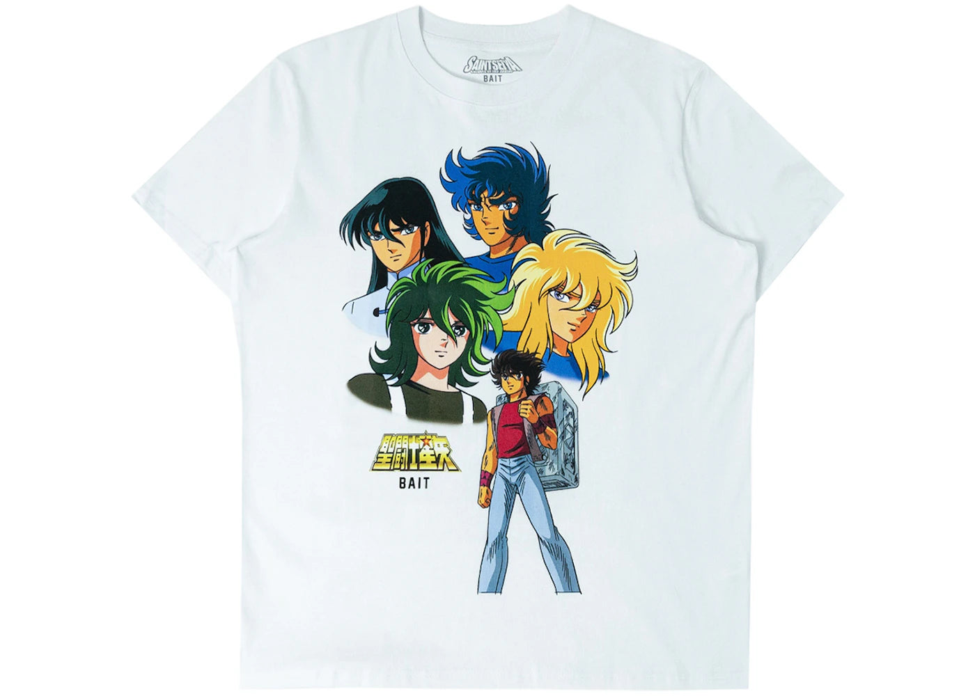 BAIT x Saint Seiya Bronze Group Tee White