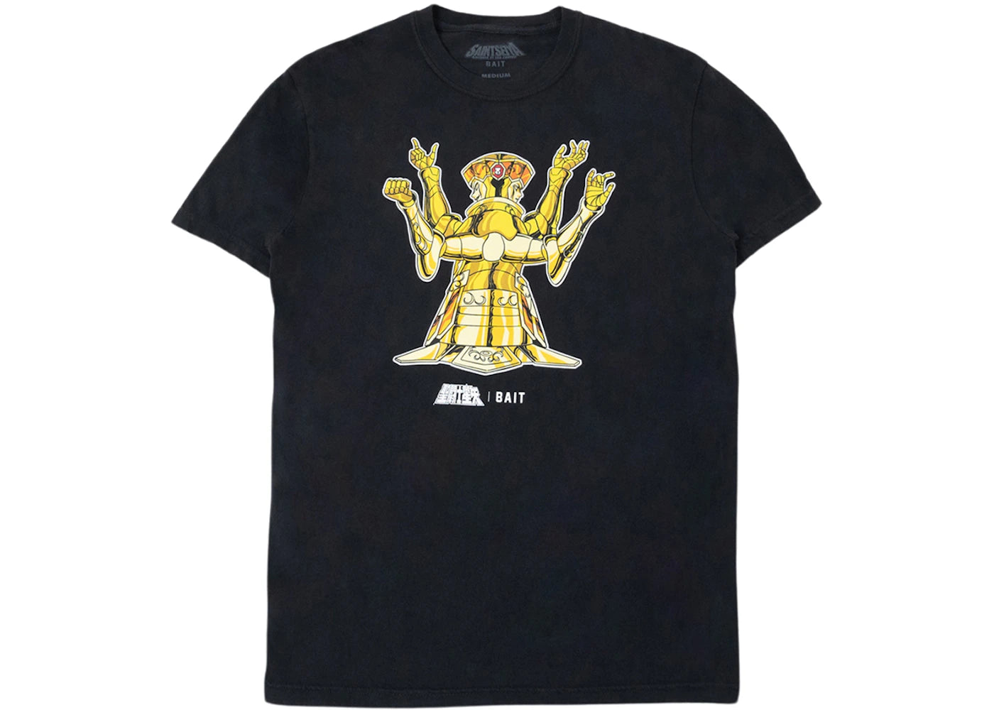 BAIT x Saint Seiya Gemini Gold Foil Tee Black