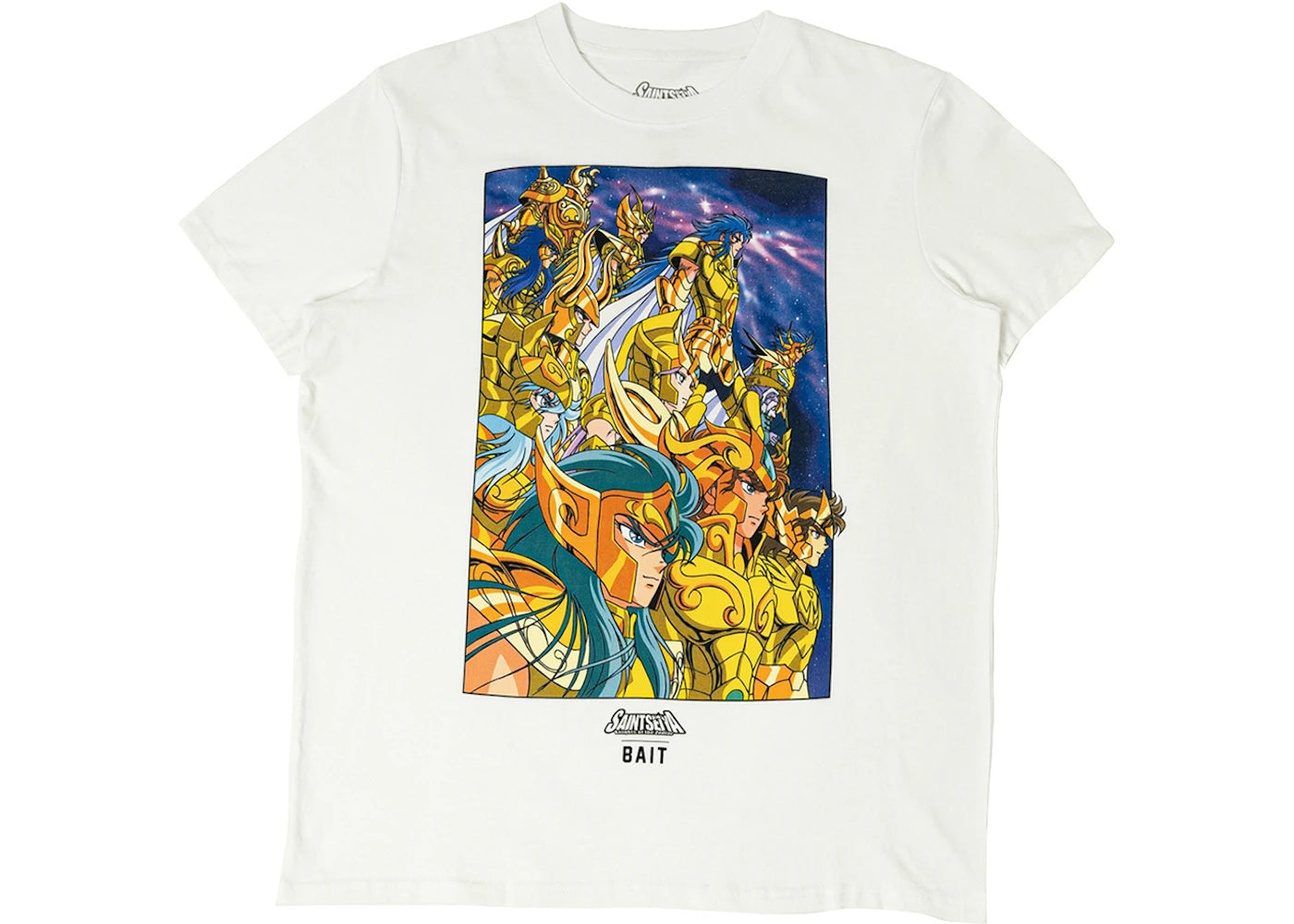 BAIT x Saint Seiya Group Gold Tee White