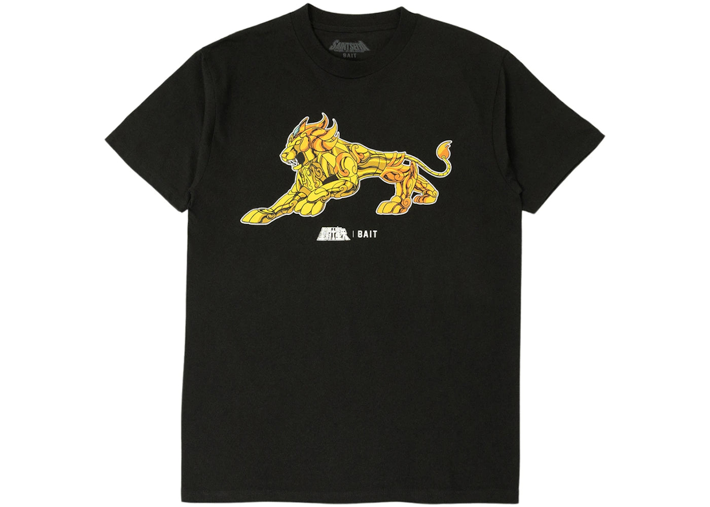 BAIT x Saint Seiya Leo Gold Tee Black