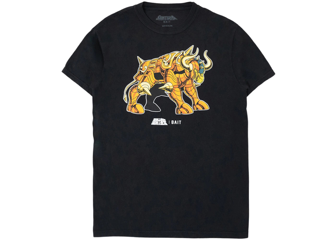 BAIT x Saint Seiya Taurus Gold Foil Tee Black