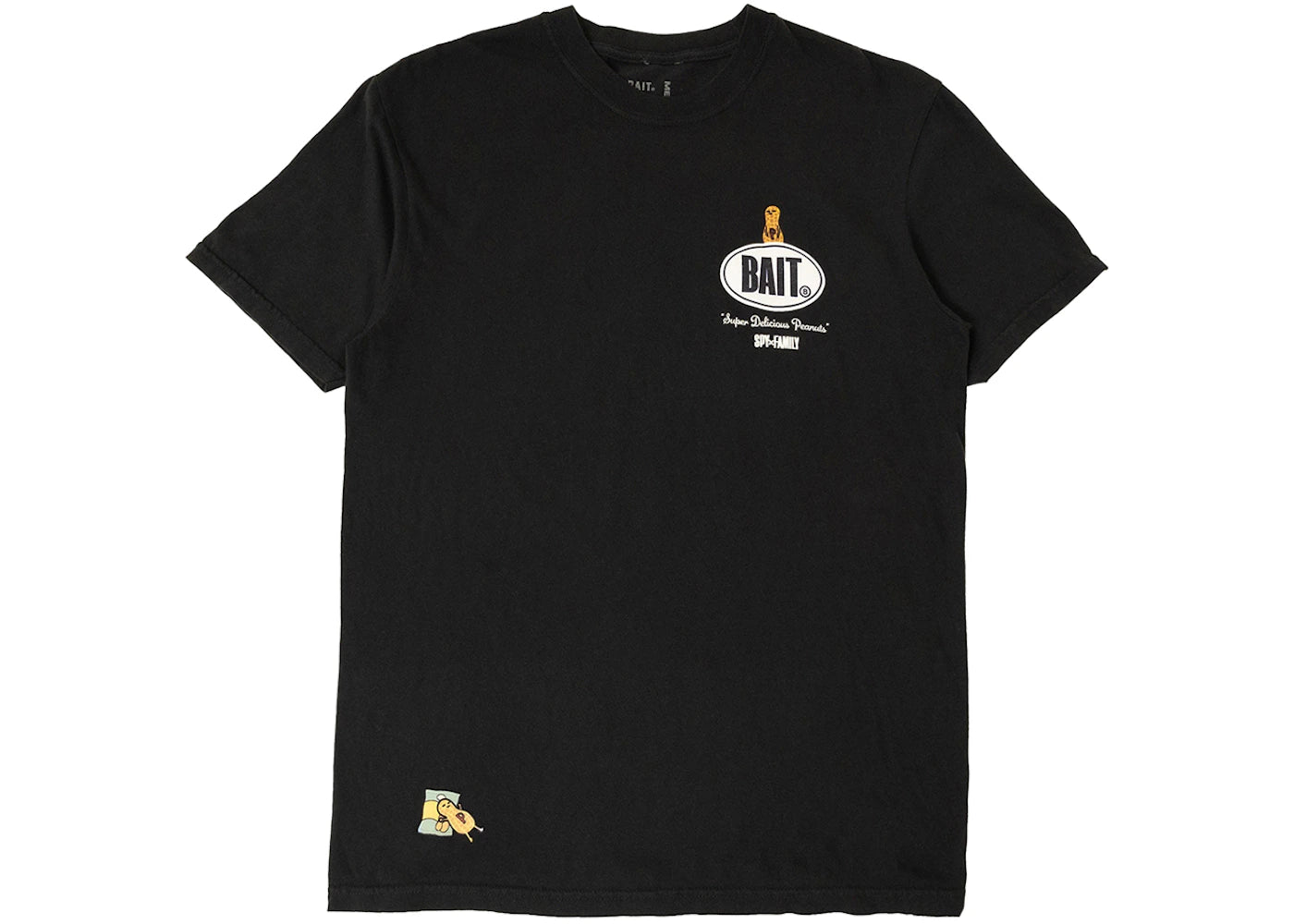 BAIT x Spy x Family Super Oishii Peanuts Tee Black