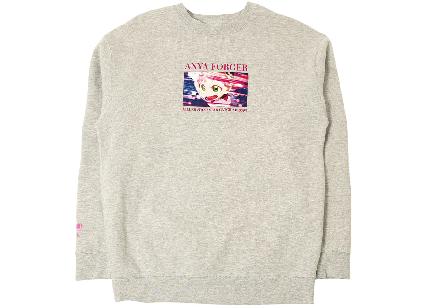 BAIT x Spy x Family The Great Dodgeball Plan Crewneck Sweatshirt Gray