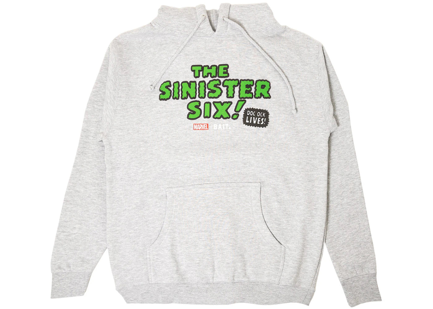 BAIT x The Sinister Six Logo Hoodie Gray