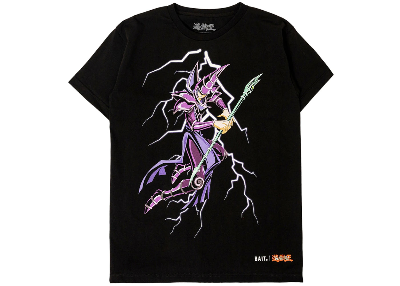 BAIT x Yu Gi Oh Dark Magician Glow In The Dark Tee Black