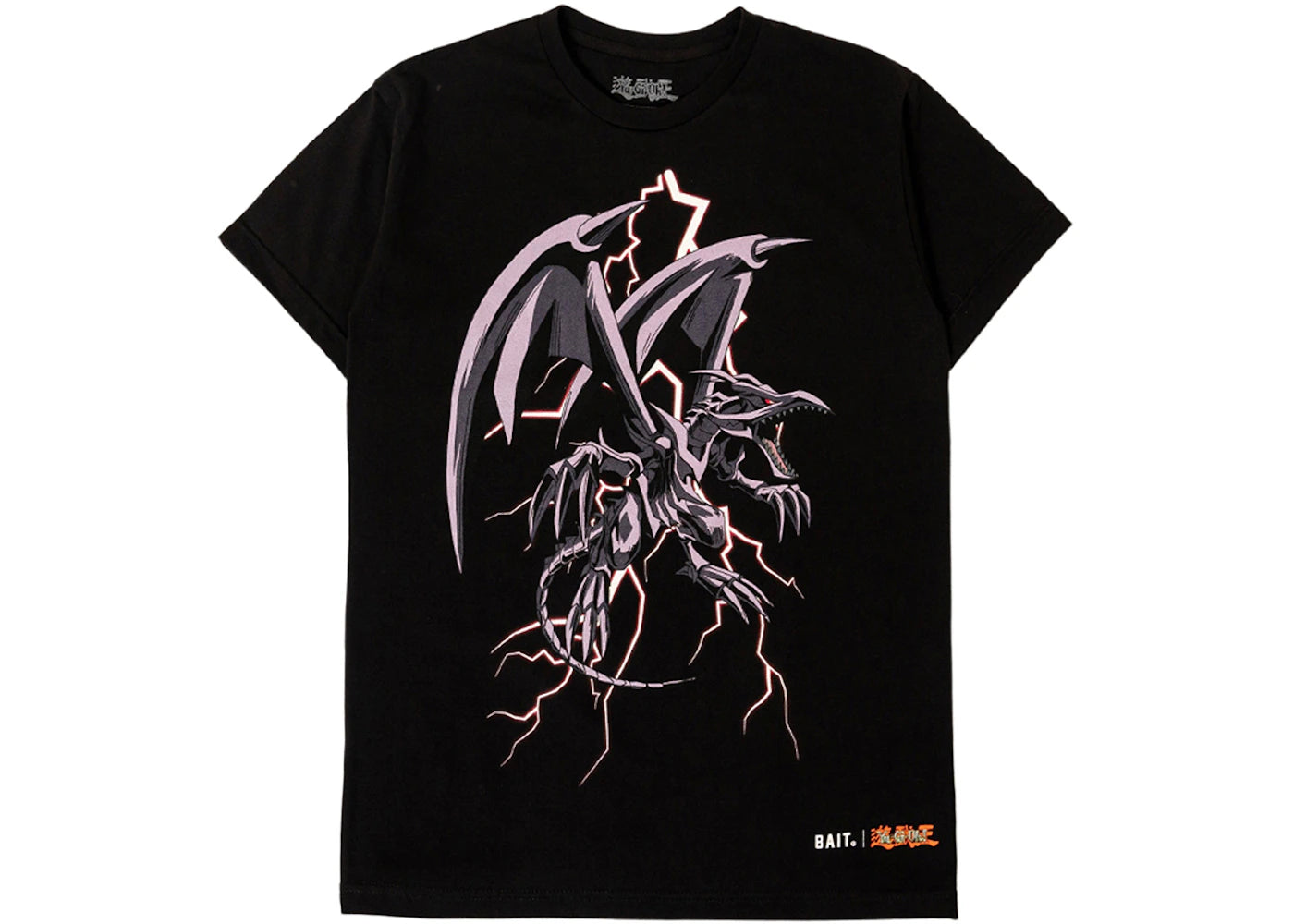 BAIT x Yu Gi Oh Red Eyes Glow In The Dark Tee Black