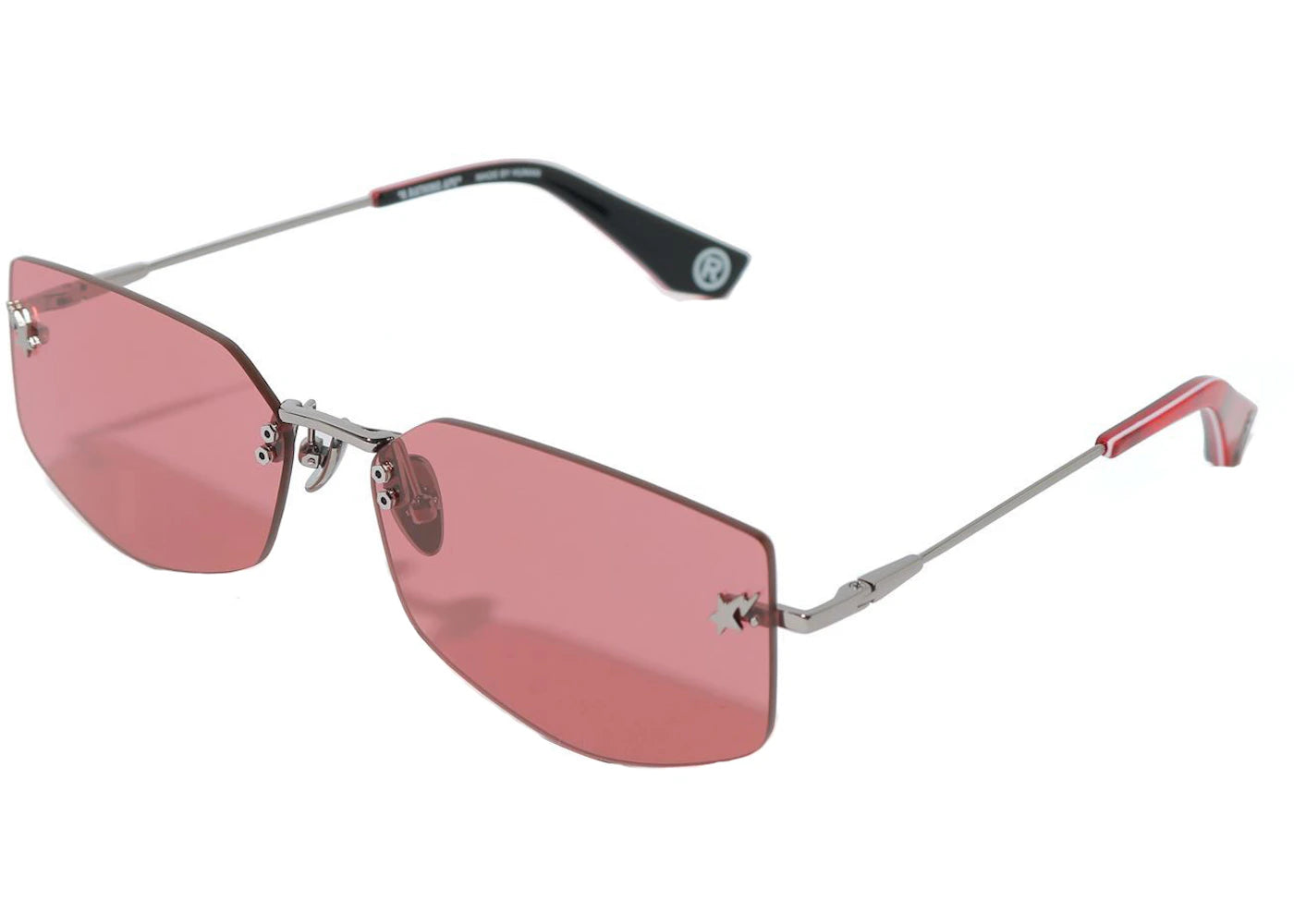 BAPE 10 Sunglasses Red