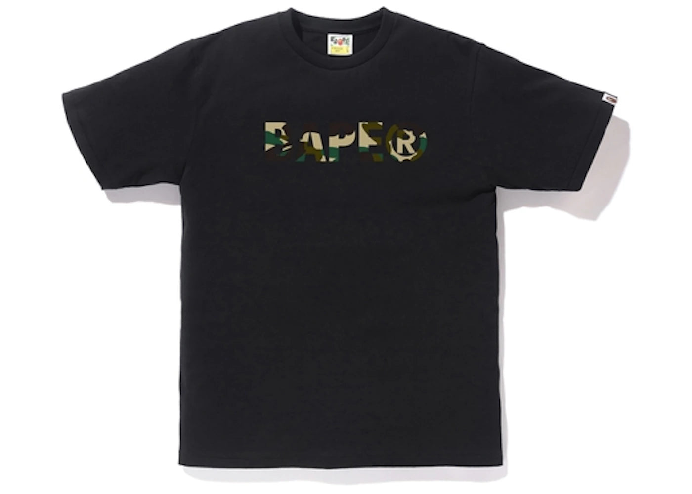 BAPE 1st Camo ASNKA Tee Black/Yellow