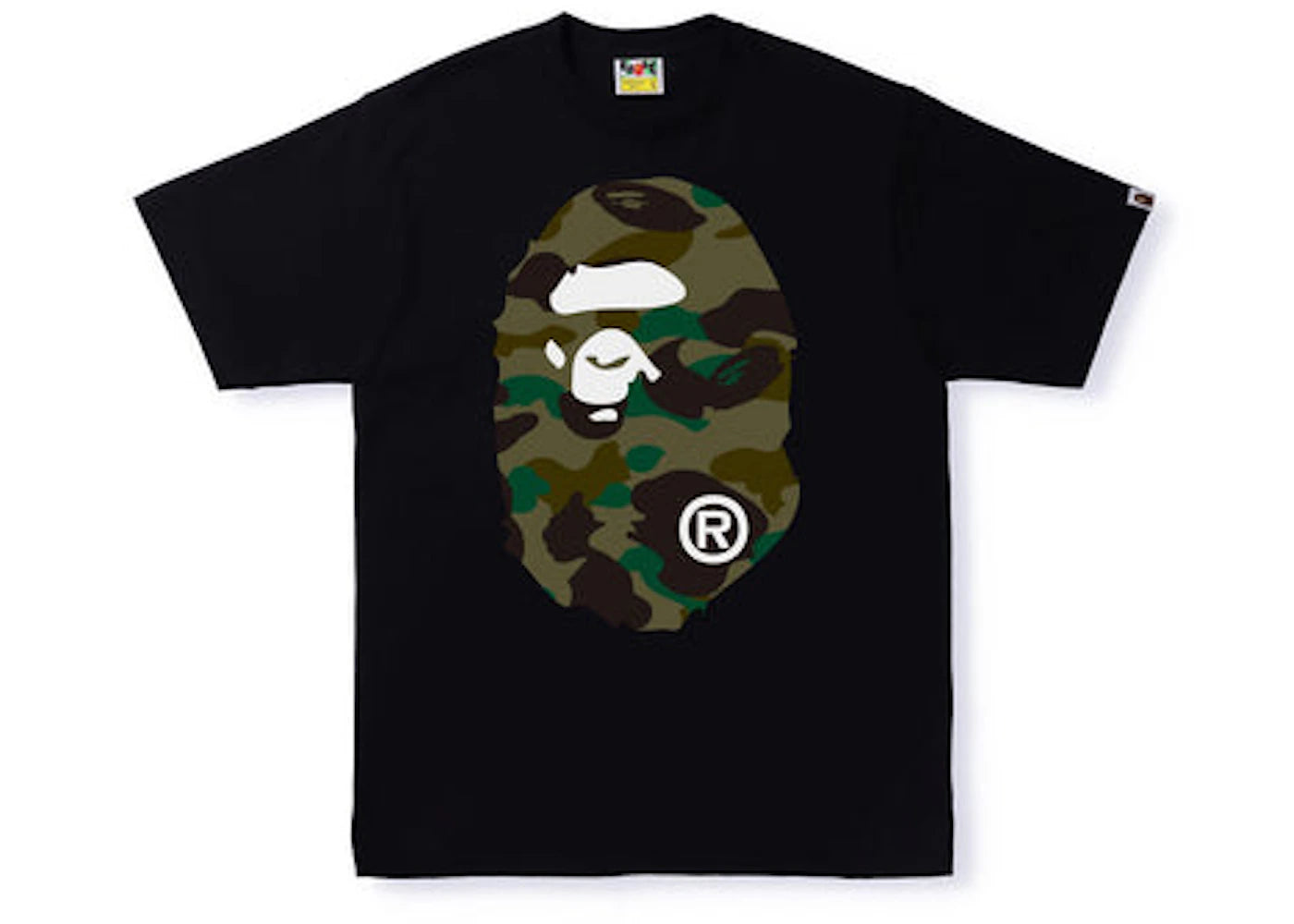 BAPE 1st Camo Big Ape Head Tee Black/Green