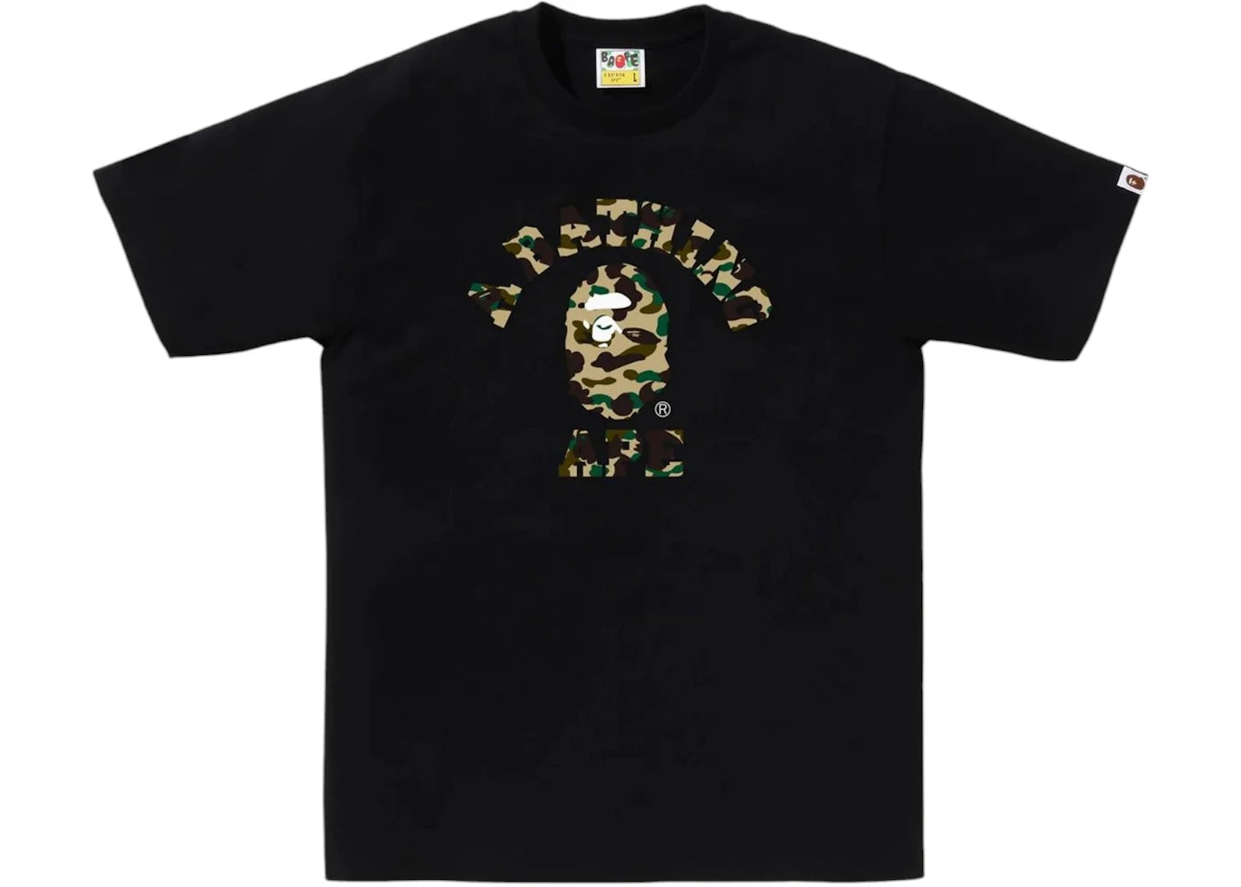 BAPE 1st Camo College Tee Tee Black/Yellow