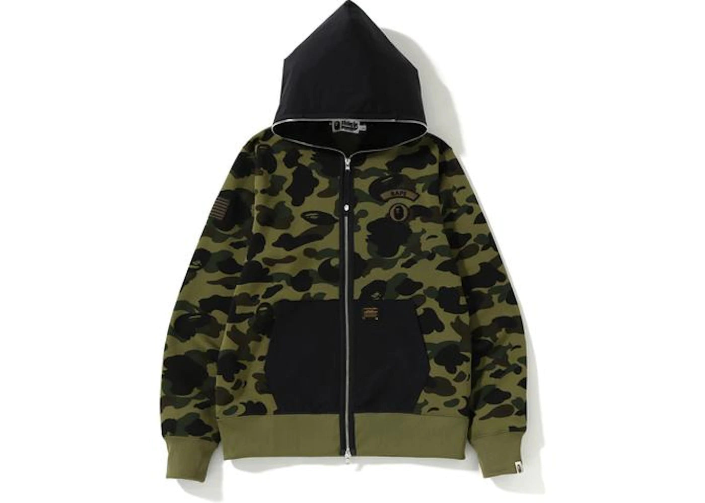 BAPE 1st Camo Full Zip Hoodie (SS19) Green