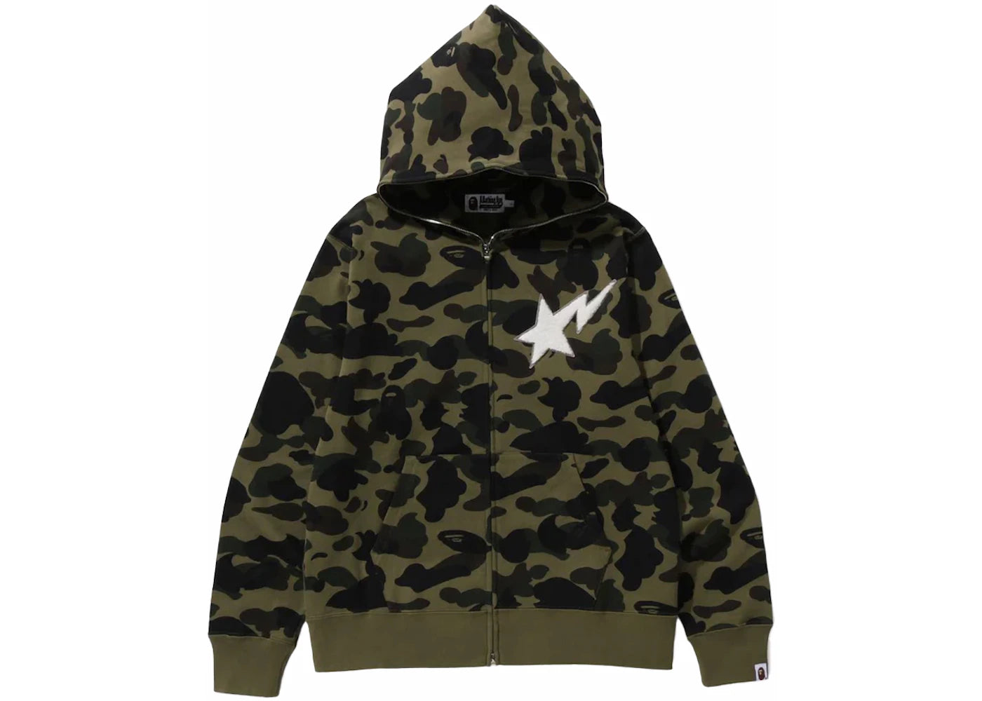 BAPE 1st Camo Full Zip Hoodie (FW23) Green