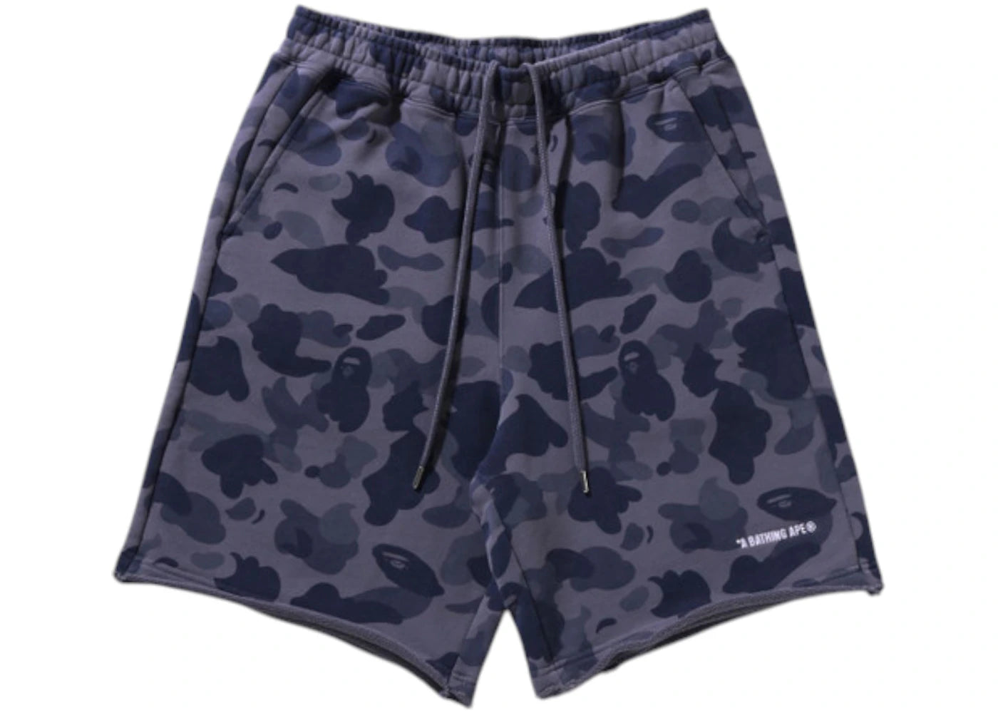 BAPE 1st Camo Heavy Washed Relaxed Fit Sweat Shorts Charcoal