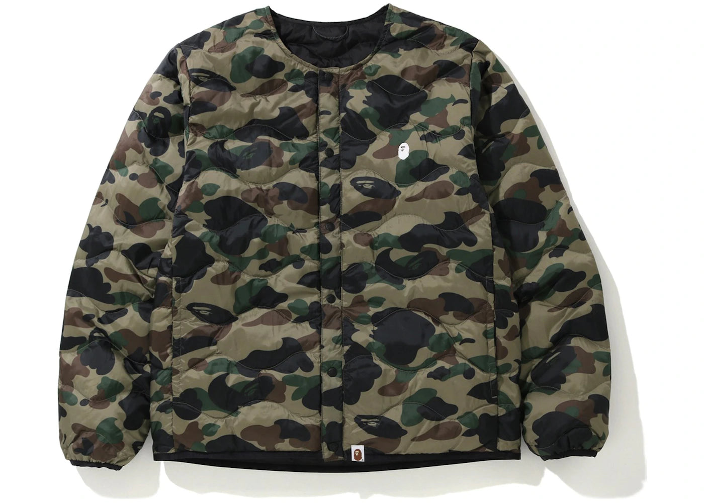 BAPE 1st Camo Light Weight Down Jacket Green