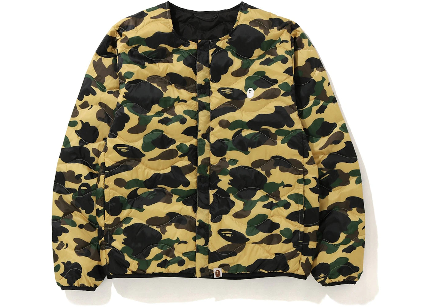 BAPE 1st Camo Light Weight Down Jacket Yellow