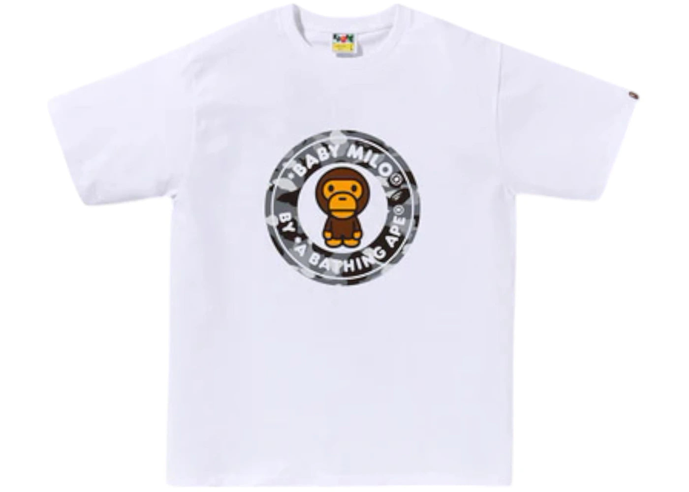 BAPE 1st Camo Milo Busy Works Tee (SS25) White/Grey