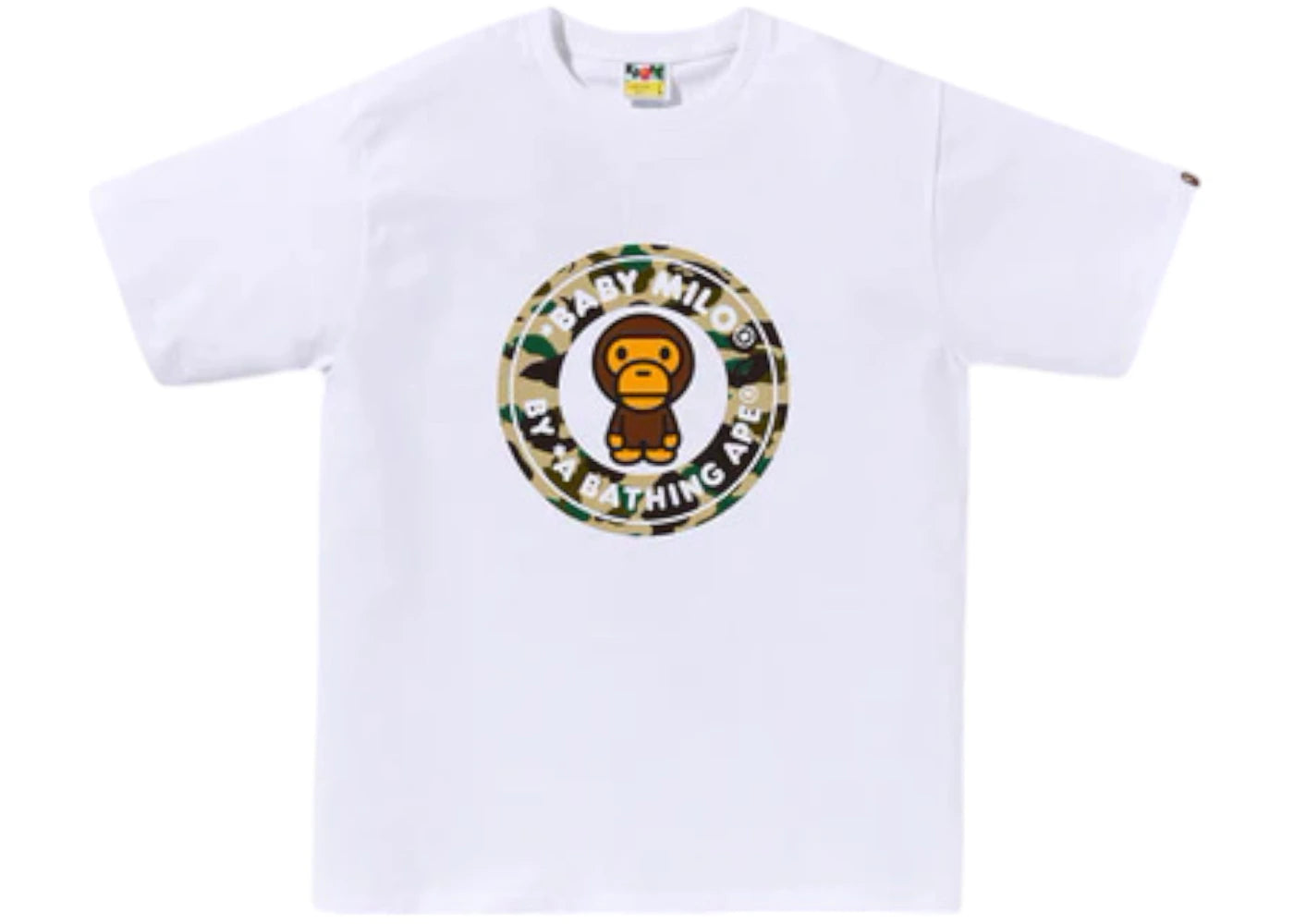 BAPE 1st Camo Milo Busy Works Tee (SS25) White/Yellow