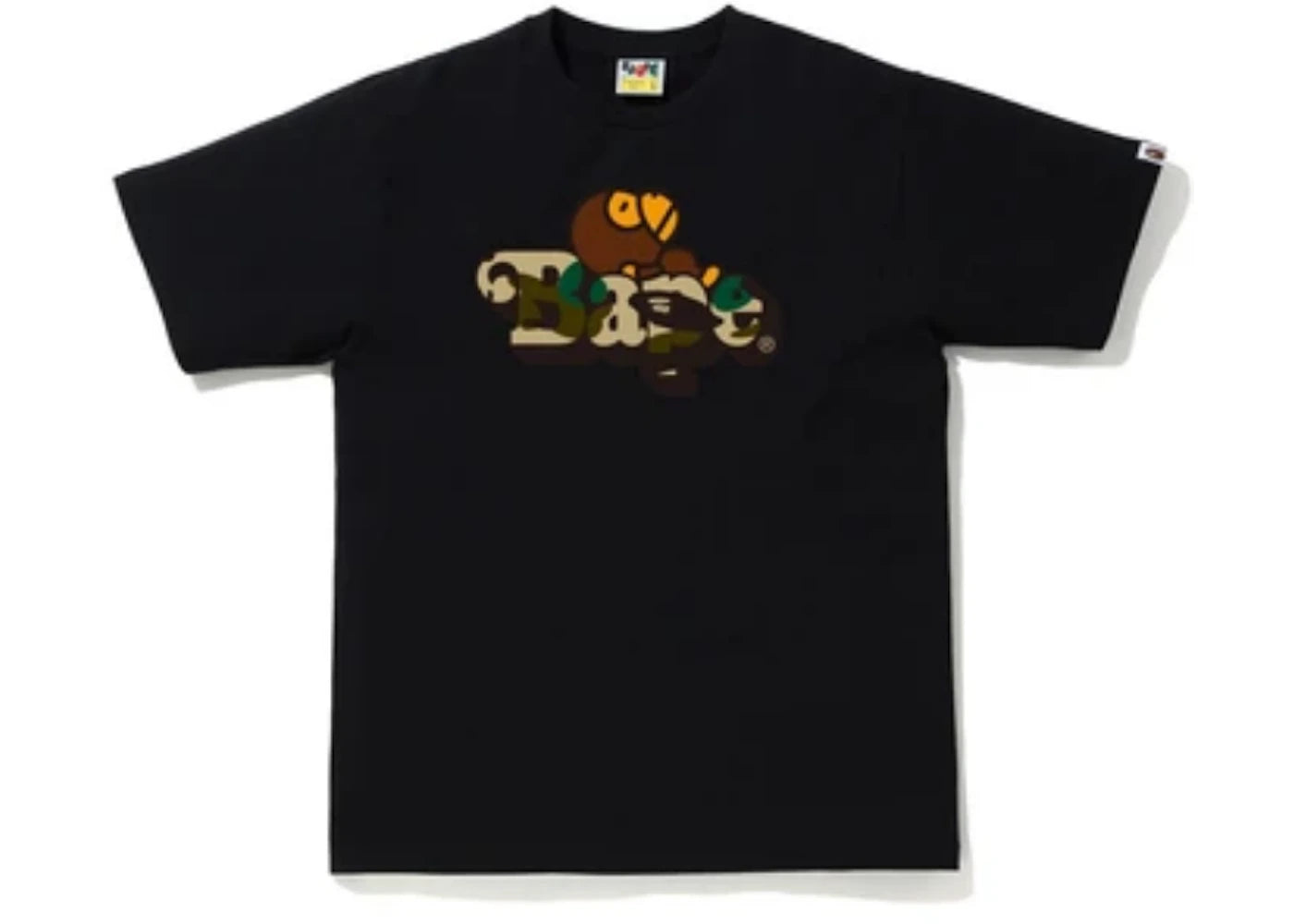 BAPE 1st Camo Milo on BAPE Tee Black/Yellow