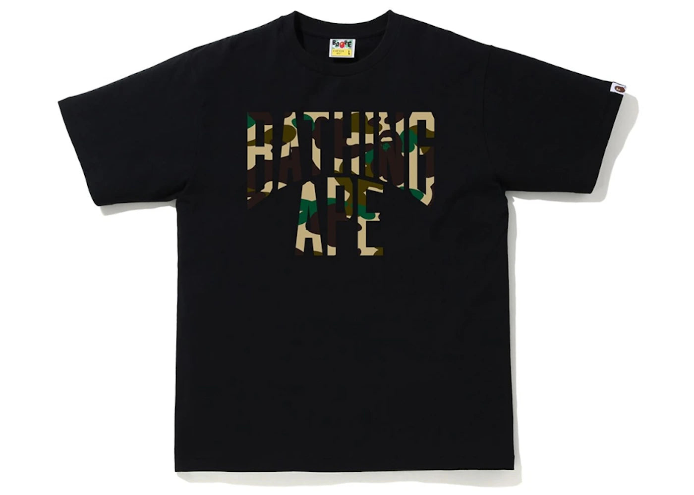 BAPE 1st Camo NYC Logo Tee Black/Yellow