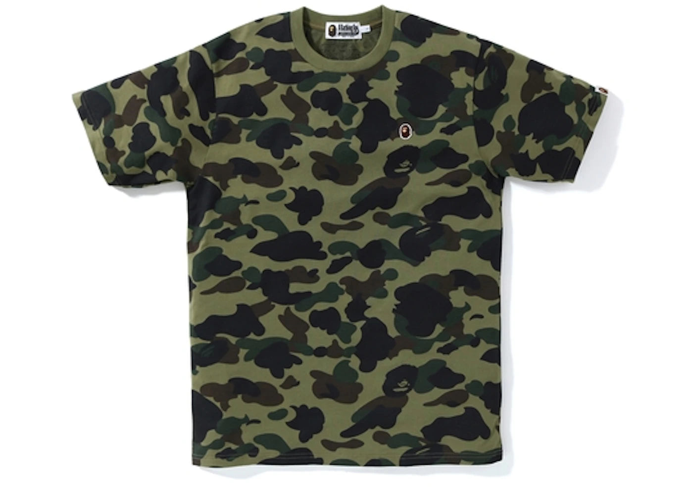 BAPE 1st Camo One Point Tee Green