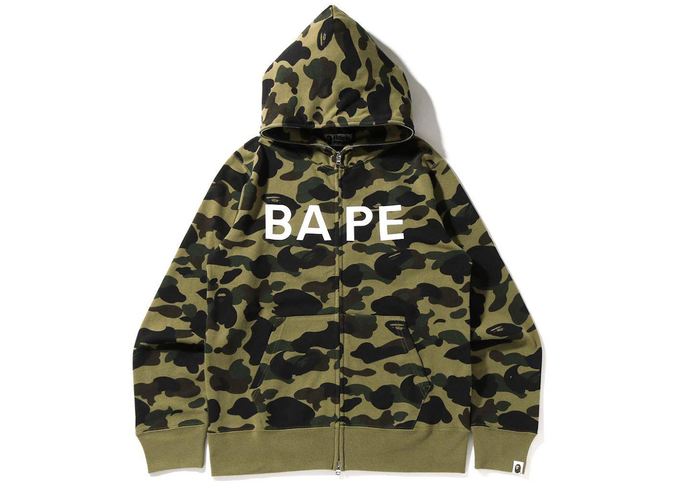 BAPE 1st Camo Online Exclusive Full Zip Hoodie Green