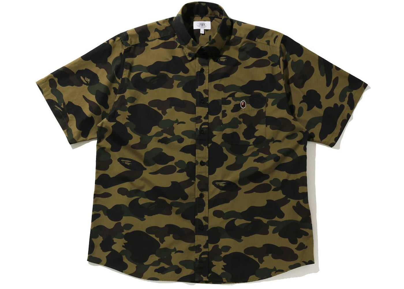 BAPE 1st Camo Relaxed Short Sleeve Shirt Green