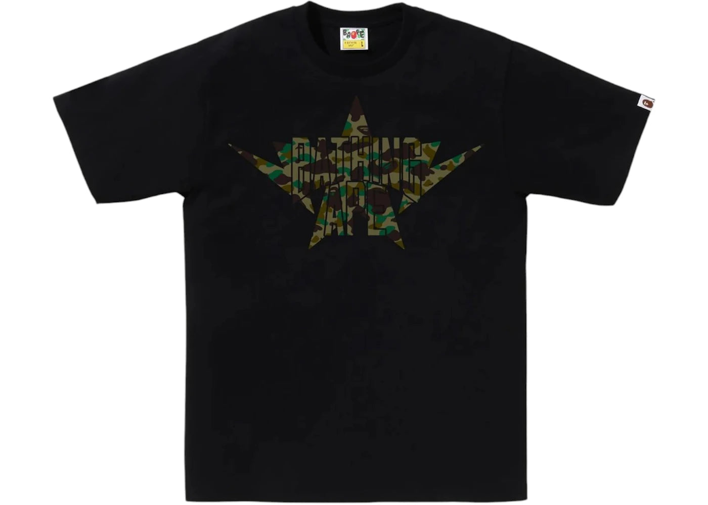BAPE 1st Camo Twin Sta Nyc Tee Tee Black/Green