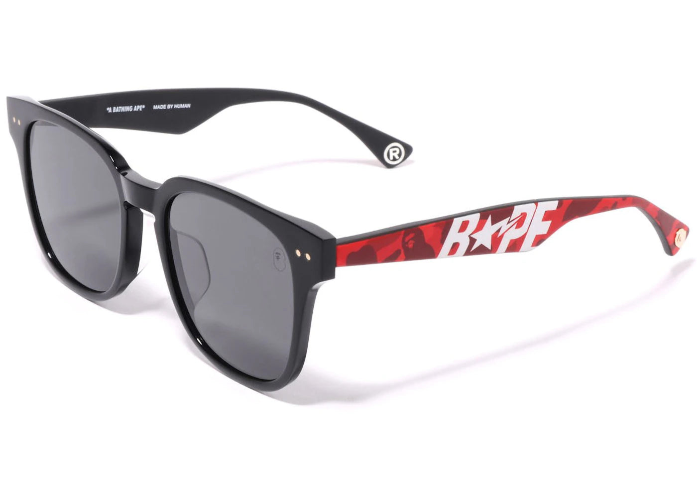 BAPE 5 Sunglasses Red