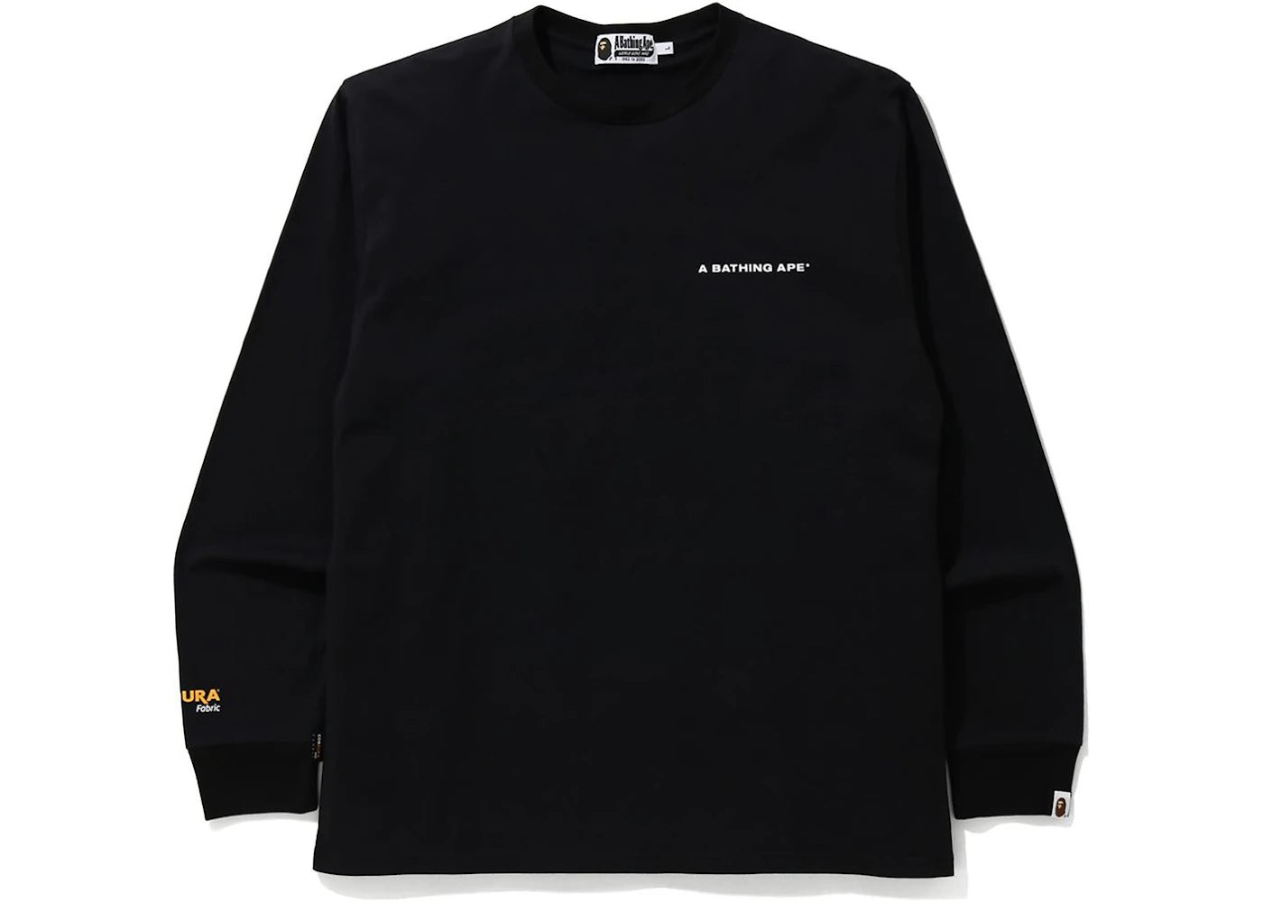 BAPE A Bathing Ape Cordura Wide L/S Tee Black