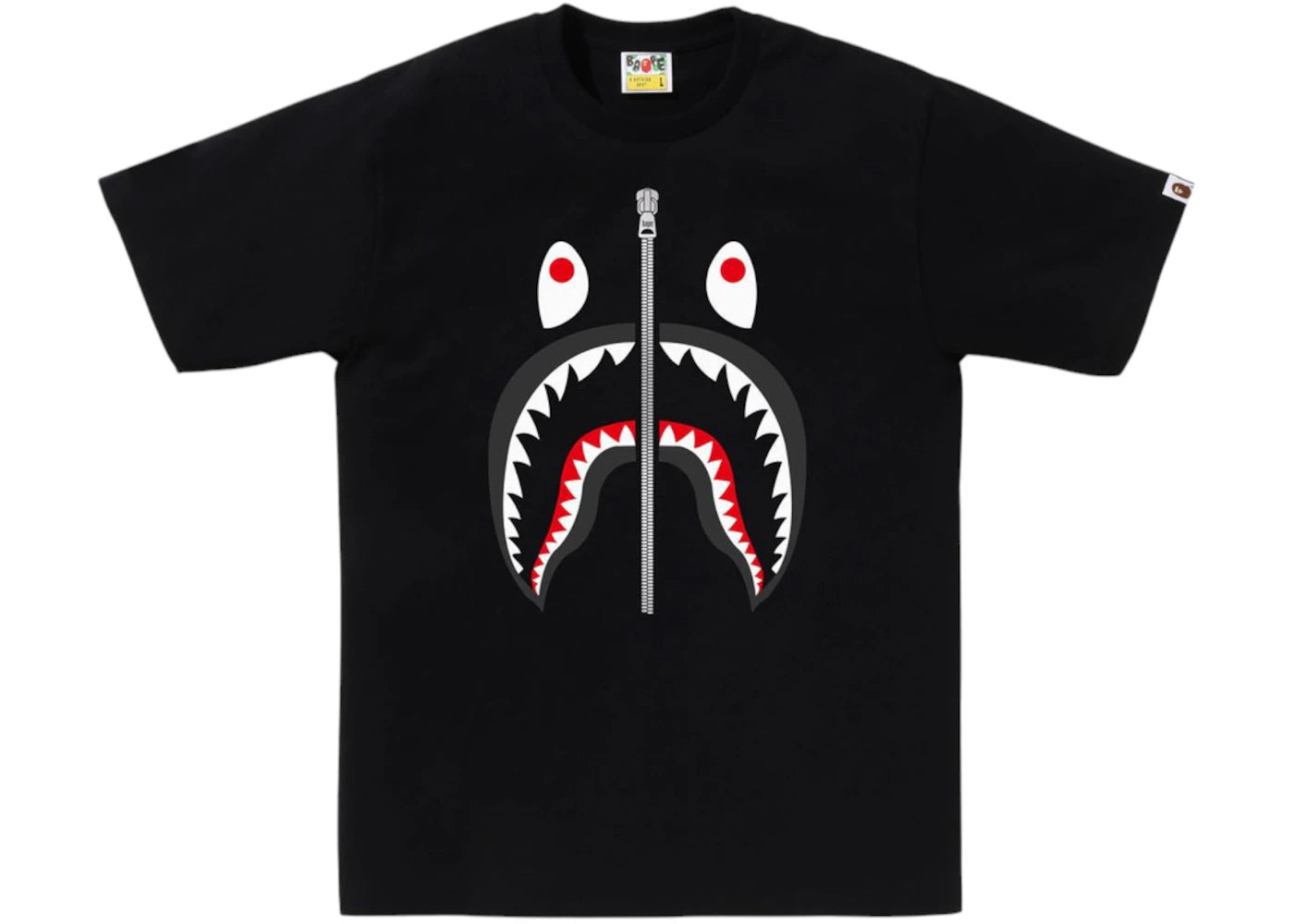 BAPE A Bathing Ape Shark Tee Black